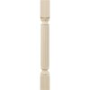 Ekena Millwork 3 3/4"W x 3 3/4"D x 35 1/2"H Raymond Reeded Cabinet Column, Rubberwood COL03X03X35RARW